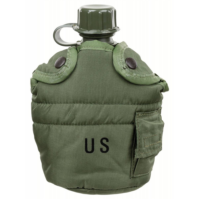 STICLA DIN PLASTIC PENTRU APA VERDE OD - SURPLUS MILITAR ARMATA AMERICANA - CA NOUA CU HUSA ORIGINALA UZATA