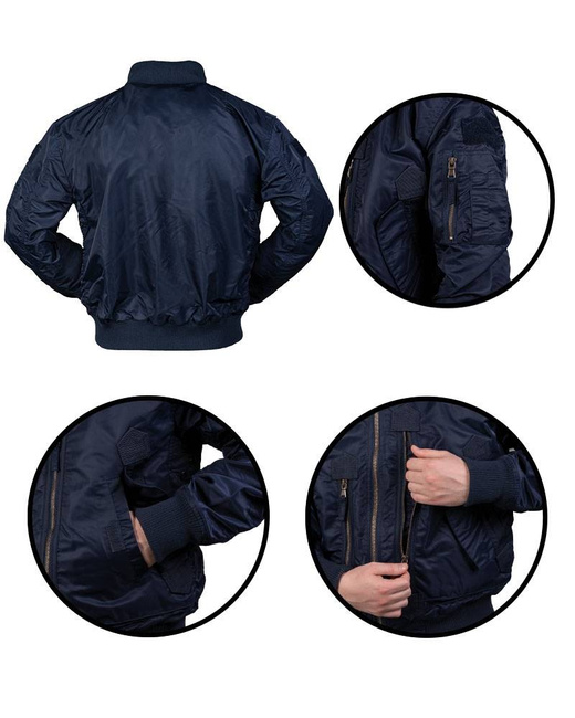 US TACTICAL FLIGHT JACKET - Mil-Tec - DARK BLUE