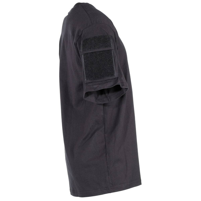 US T-Shirt, black, with sleeve pockets