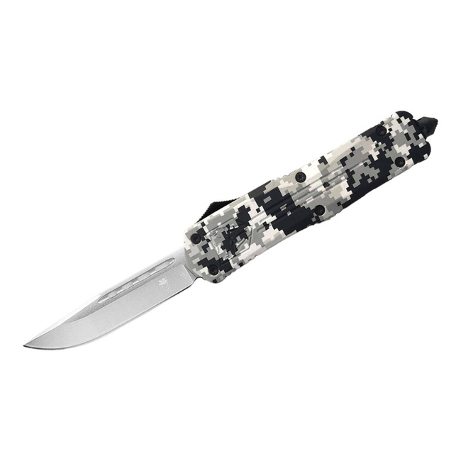 AUTOMATIC KNIFE LARGE WINTER DIGI CAMO FS-3 DROP - COBRATEC