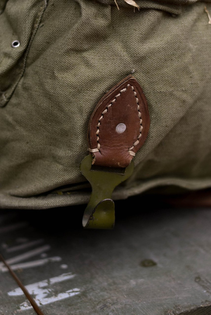 Ranita militara din panza - Armata Romana (Razboiul rece) - produs rar vintage - Verde OD - Ca noua