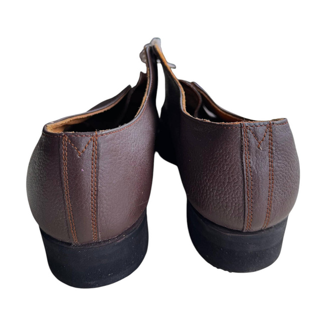PANTOFI DIN PIELE - BORDO - SURPLUS MILITAR ARMATA ROMANA - IN STARE BUNA