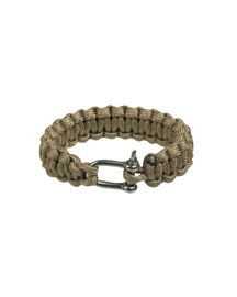 Bratara paracord 15mm cu inchidere metalica Coyote