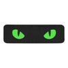PATCH CAT EYES LASER CUT GID - BLACK/GREEN - M-TAC