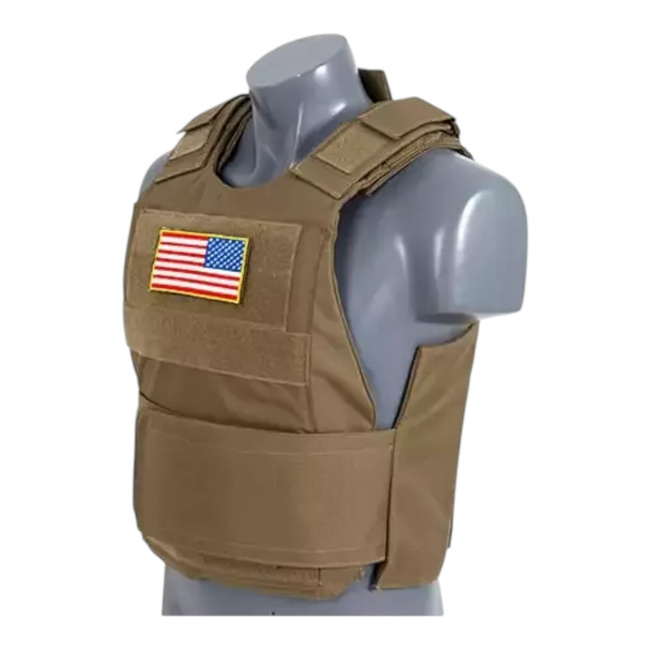 Vesta tactica standard cu insertii balistice soft dummy - Delta Soft Body Armor - Tan - 8FIELDS