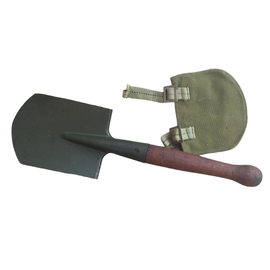 MILITARY INFANTRY SHOVEL WITH OLIVE COVER - ROMANIAN ARMY SURPLUS