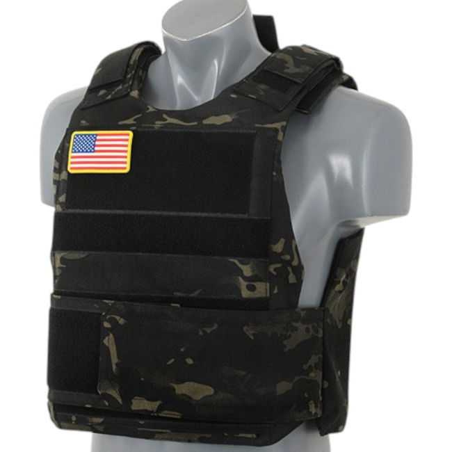 Vesta tactica standard cu insertii balistice soft dummy - Delta Soft Body Armor - MB Camo - 8FIELDS