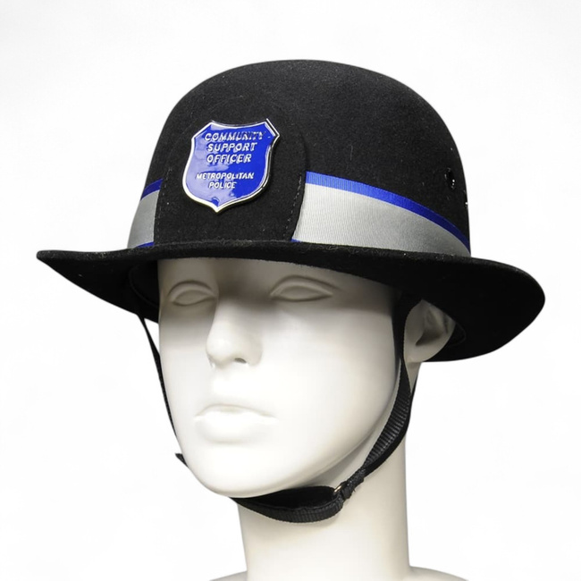 Cascheta pentru femei PCSO - COMMUNITY SUPPORT OFFICER - METROPOLITAN POLICE -Surplus militar Armata Britanica UK - Neagra - Uzata