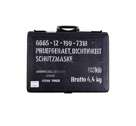 Aparat german de testare a etanșeității pentru măști de protecție "AUER" (incomplet) - Uzat