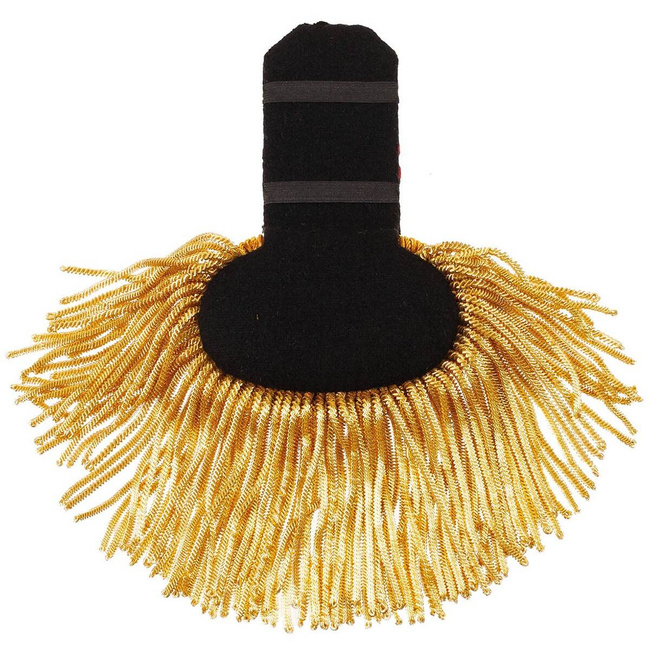 EPAULETTES WITH FRINGES, RANK XIII - MILITARY SURPLUS FROM PORTUGUESE ARMY - LIKE NEW