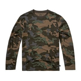 Premium long-sleeved shirt - darkcamo - Brandit