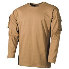 Bluza tactica cu buzunare pe maneci - Surplus militar de la armata americana - Coyote - MFH