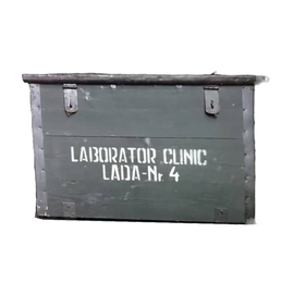 LADA MILITARA DIN LEMN PENTRU DEPOZITARE - SURPLUS ARMATA ROMANA - NR.4 - 85 x 58 x 63 CM