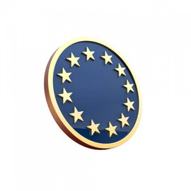 Insigna steag UE - Calitate Premium - Detalii Perfecte pentru Reprezentarea Comunitatii Europene