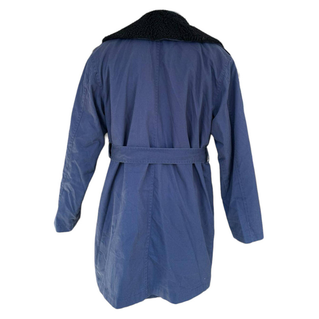 JACHETA PARKA ALBASTRU AVIATIE CU GULER IMBLANIT SI CAPTUSEALA DETASABILE - SURPLUS MILITAR ARMATA ROMANA - UZATA