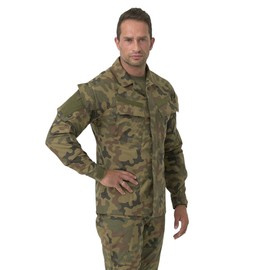 Bluza moderna de uniforma - Raid - Polycotton Stretch Ripstop - PL Woodland Camo - Helikon-Tex