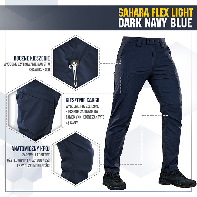 Sahara Flex Tactical Pants - Dark Navy Blue - M-Tac