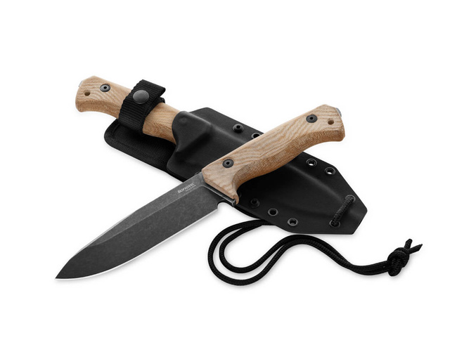 CUTIT CU LAMA FIXA - LIONSTEEL T6 MICARTA - NATURAL BB