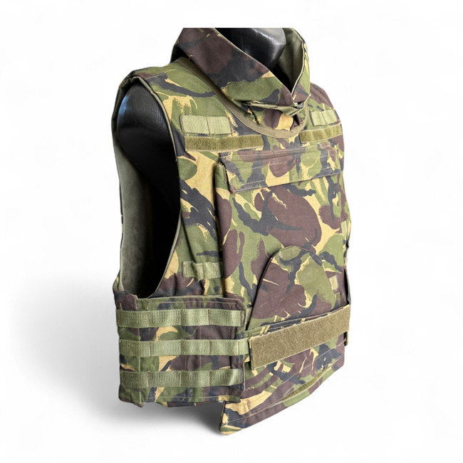 MOLLE TACTICAL VEST - CAMOUFLAGE DPM - MILITARY SURPLUS ROMANIAN ARMY - IN GOOD CONDITION