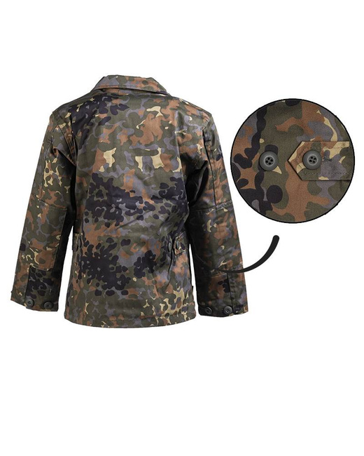 BDU JACKET IN AMERICAN ARMY STYLE - FOR KIDS - Mil-Tec - FLECKTARN