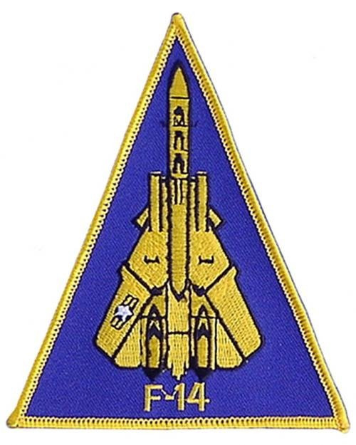 EMBLEMA U.S. AIR FORCE F-14 PILOT 130 x 105 MM