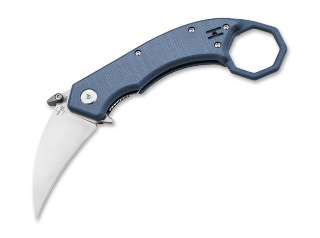 CUTIT DE BUZUNAR HEL KARAMBIT - ALBASTRU/GRI - BOKER PLUS