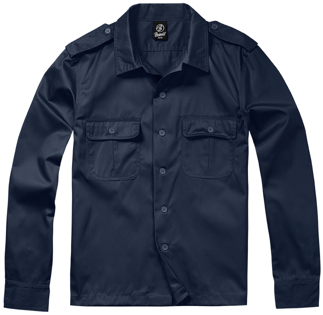 US long sleeve shirt 1/1, navy blue - Brandit