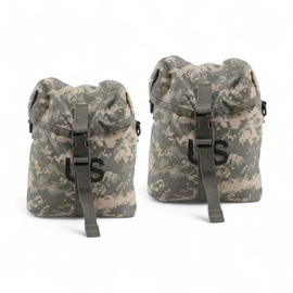 Molle II Sustainment Military Pouch - Set of 2 - US Army Military Surplus - ACU Camouflage