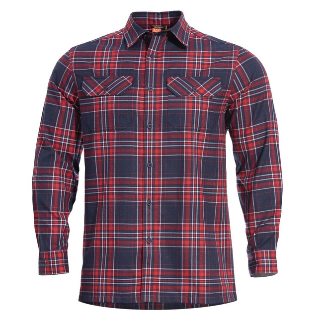 DRIFTER FLANNEL SHIRT - RED CHECKS - PENTAGON