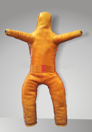 Two-legged combat dummy, ecological leather