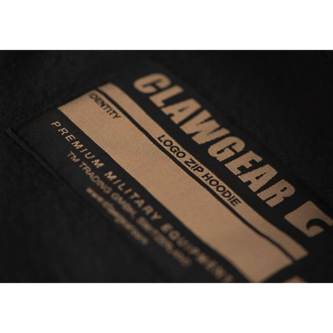 HANORAC CU FERMOAR SI LOGO CG - NEGRU - CLAWGEAR
