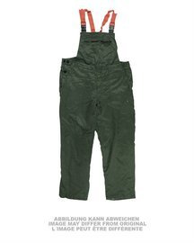PANTALONI GERMANI REZISTENTI - CU BRETELE - VERDE - SURPLUS MILITAR - UTILIZAT