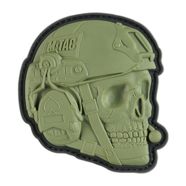 PATCH OPERATOR SKULL - 3D PVC - OLIVE - M-TAC