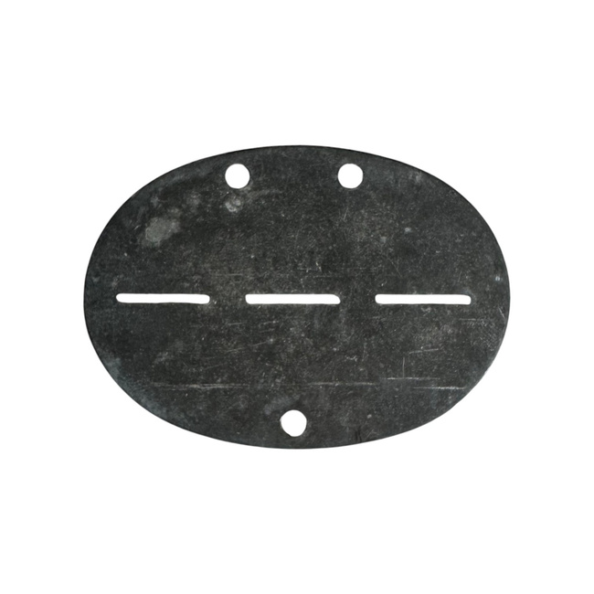 Placuta de Identificare fara Lant - Dog Tag - Surplus Militar Armata Romana - Argintie - In Stare Buna