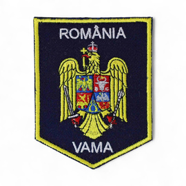 Emblema scut Vama - 8,5 x 6,5 cm - Suport Bleumarin - Cu aplicare termica
