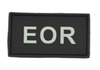 PATCH CU VELCRO "EOR" - NEGRU