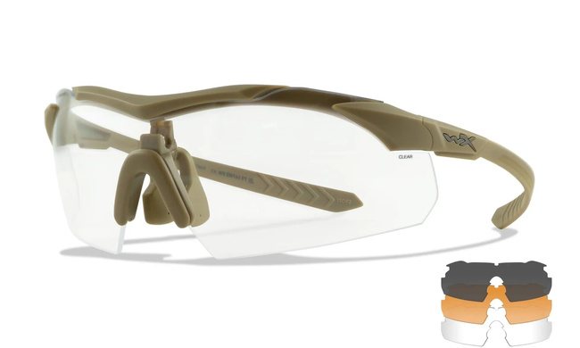 Ochelari - Wileyx - VAPOR COMM 2.5 Grey/Clear/Light Rust Matte Tan Frame