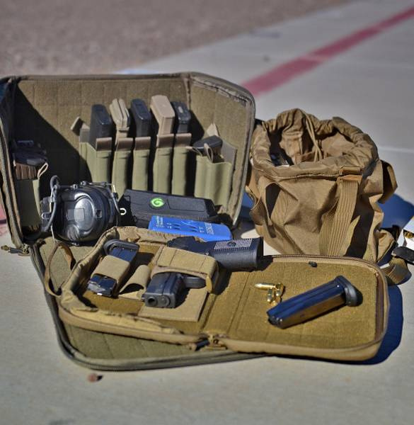 GEANTA PENTRU PISTOALE - DOUBLE PISTOL WALLET - NAILON - Helikon-Tex® - ALBASTRU MELANGE