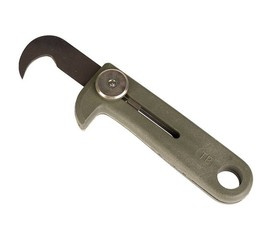 Cutit de parasutist pentru taiat centura - Surplus militar francez - Olive Drab - Ca nou