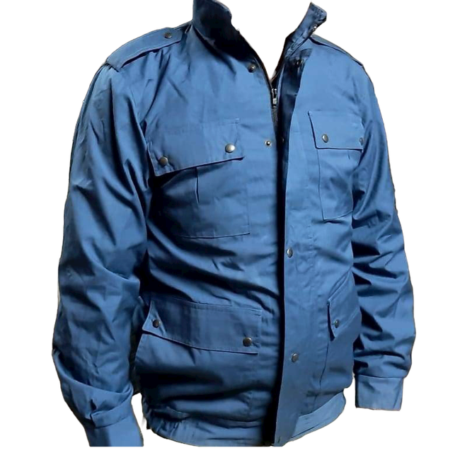 Geaca de cadet - Armata Romana - Surplus militar - Albastra - Uzata