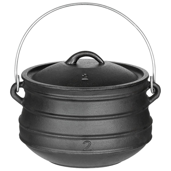 CAST IRON POT - 5 L - BLACK - FOX® Outdoor