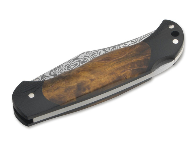 JUNIOR SCOUT DAMASCUS BROWN POCKET KNIFE - BOKER