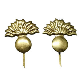 SET 2 SEMNE DE ARMA PENTRU EPOLETI, GRADE MILITARE RAZBOIUL RECE - OFITER SUPERIOR INFANTERIE R.S.R. - 1960 (VINTAGE) - SURPLUS MILITAR ARMATA ROMANA - AURII - IN STARE BUNA