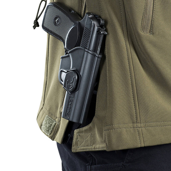 JACHETA SOFTSHELL POLICE, OLIVE - M-TAC