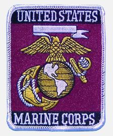 EMBLEMA U.S. MARINE CORPS 100 x 80 MM