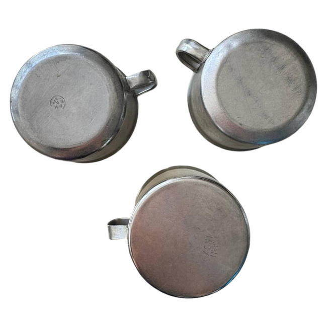 STAINLESS STEEL MUG - VARIOUS VARIANTS - MILITARY SURPLUS ROMANIAN ARMY - USED