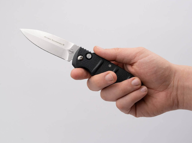 CUȚIT DE BUZUNAR BHQ AKS-74 BLACK DAGGER SATIN - BOKER PLUS