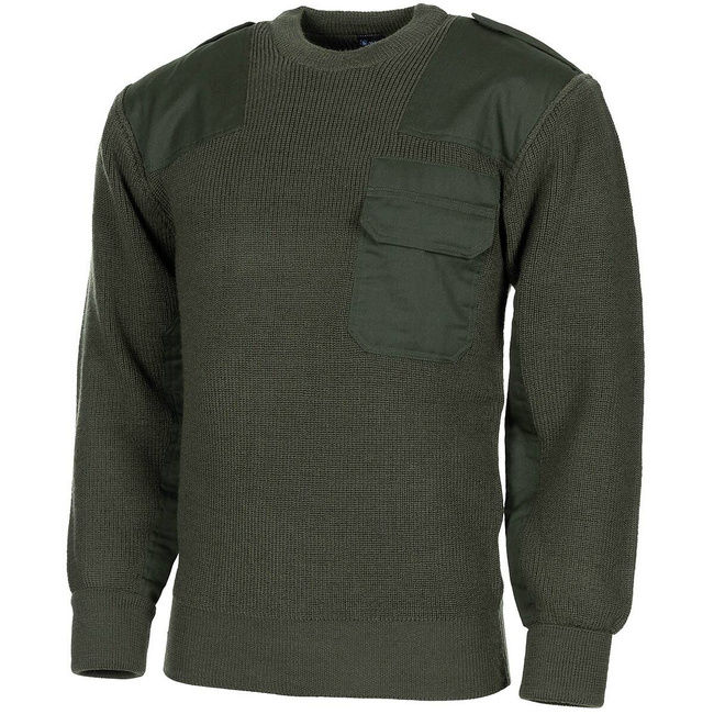 BW PULLOVER - WITH CHEST POCKET - OD GREEN - MFH