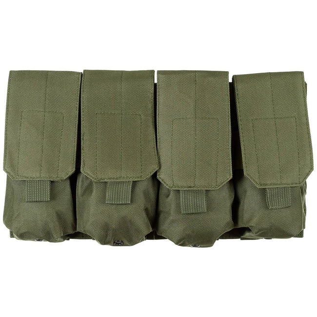 AMMO POUCH 4 COMPARTMENTS MOLLE - OD GREEN