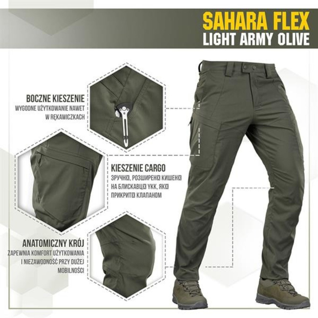 Sahara Flex Tactical Pants - Army Olive - M-Tac